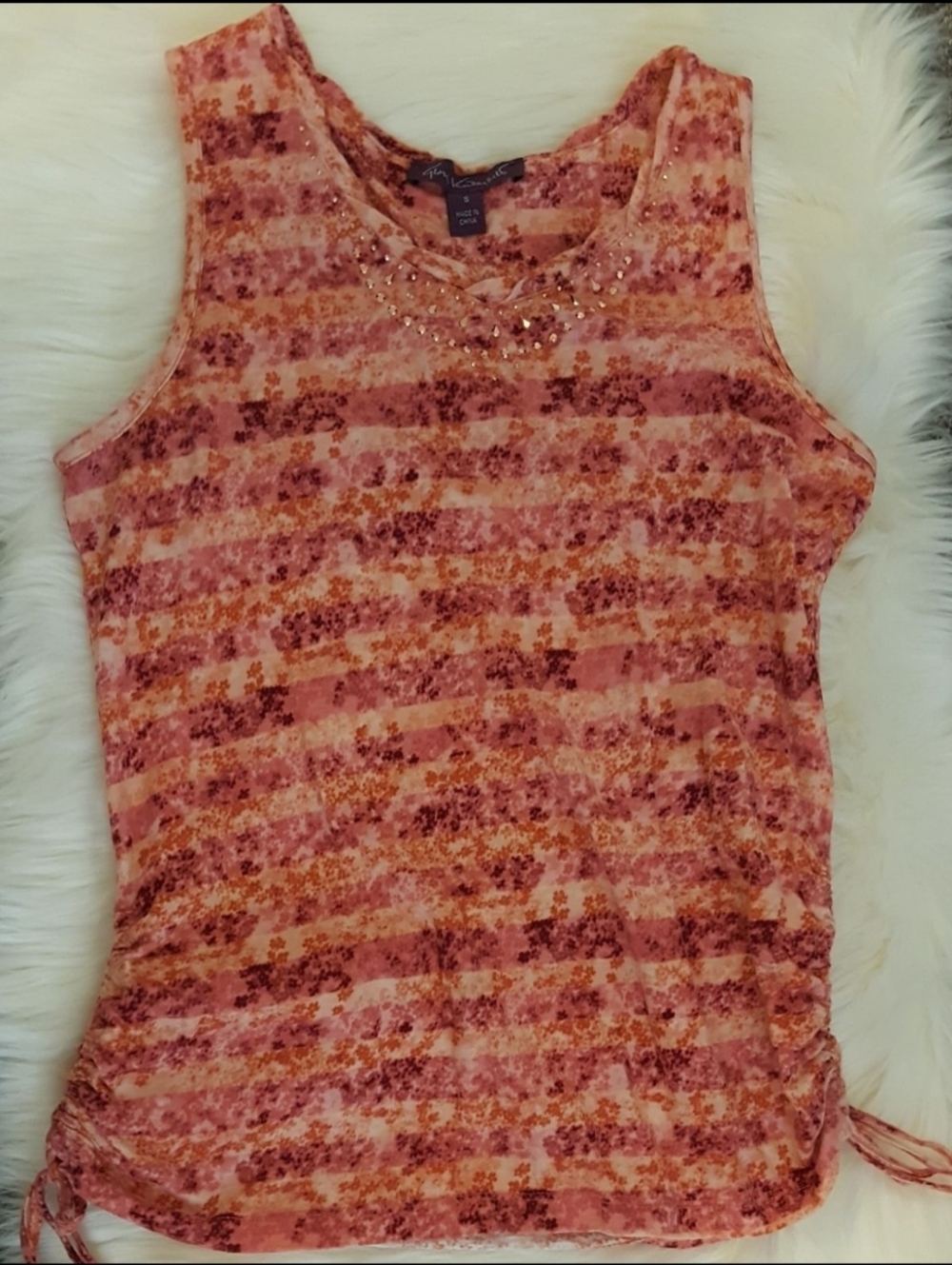 Gloria Vanderbilt Women's S Embellish Tank Top
